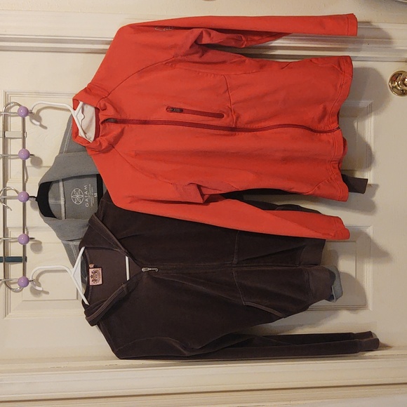 Gaiam 100% Organic Cotton Sweatshirt Cardigan (M) Crop Work Out Style - Picture 8 of 10